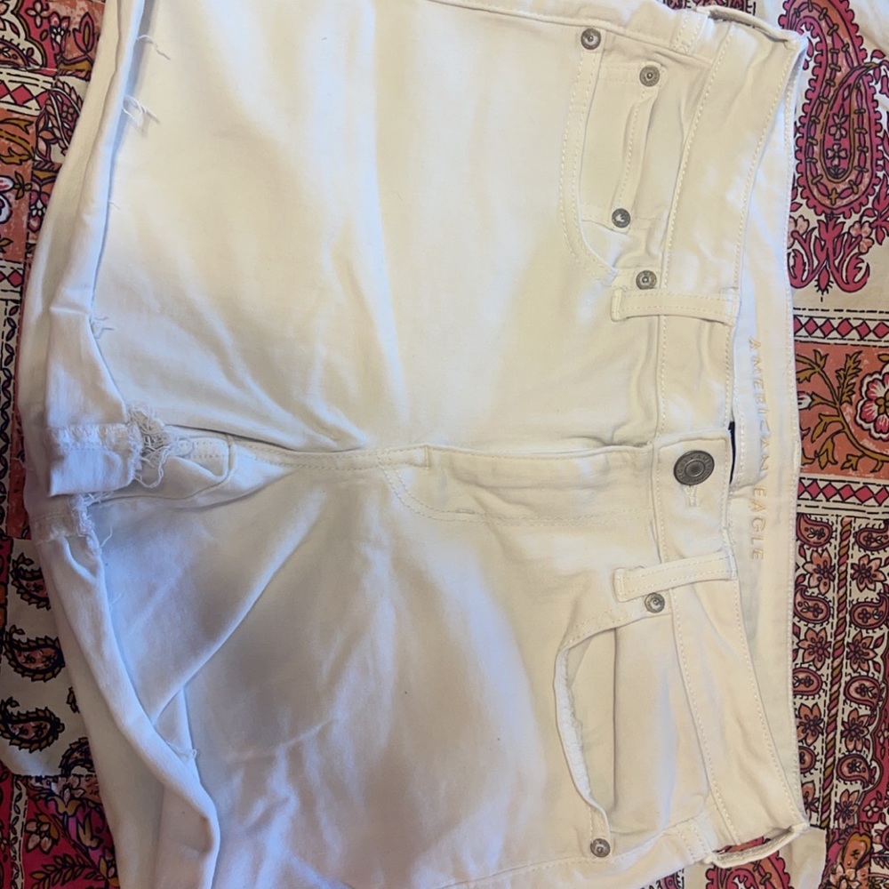 American Eagles White Denim Shorts